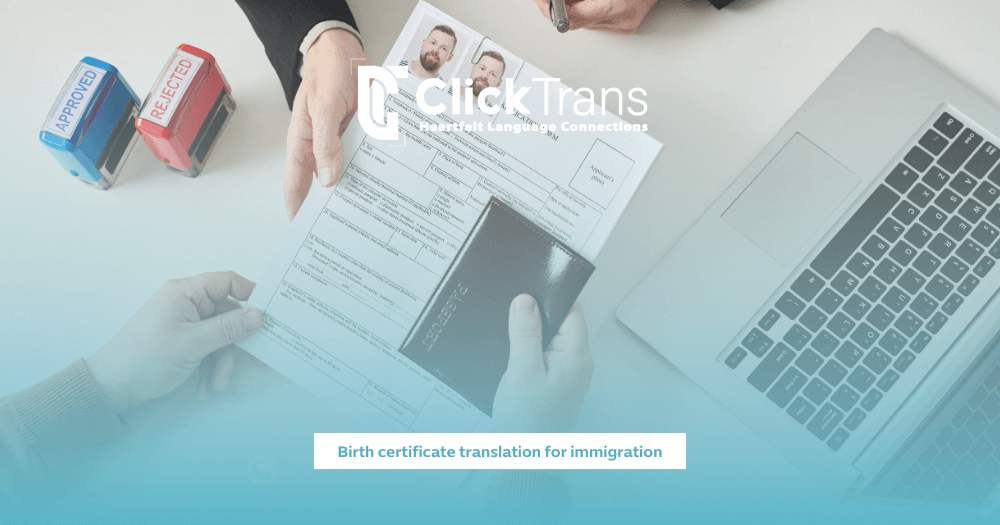 Birth Certificate Translation for Immigration