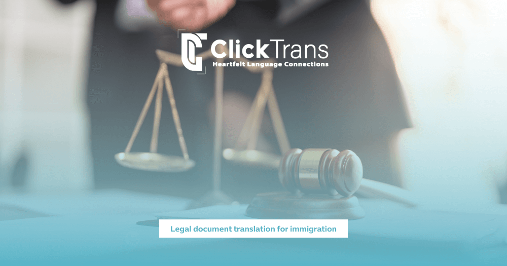 Legal document translation for immigration