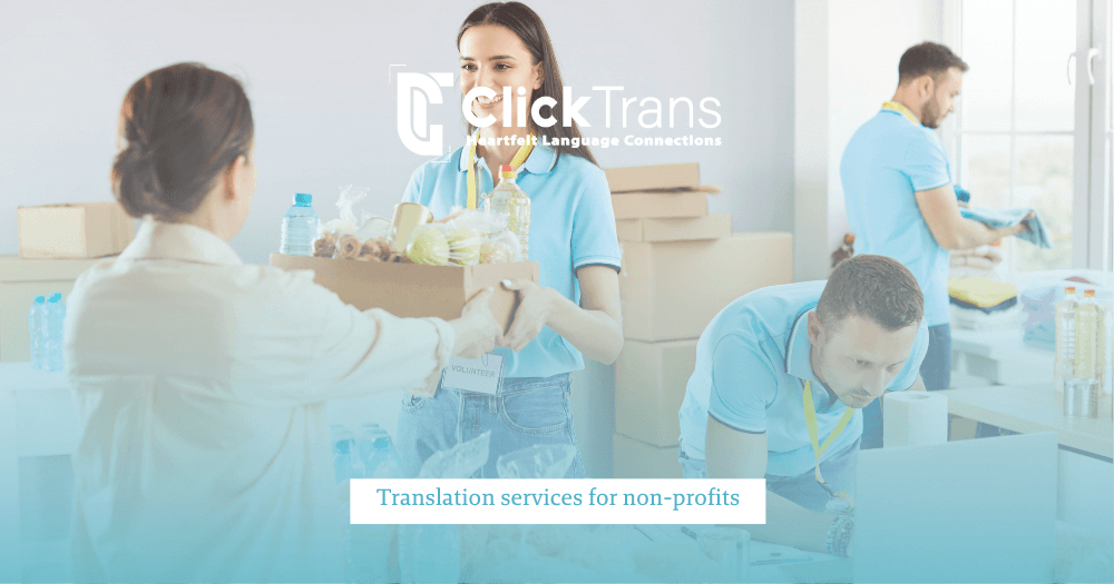 Translation services for non-profits