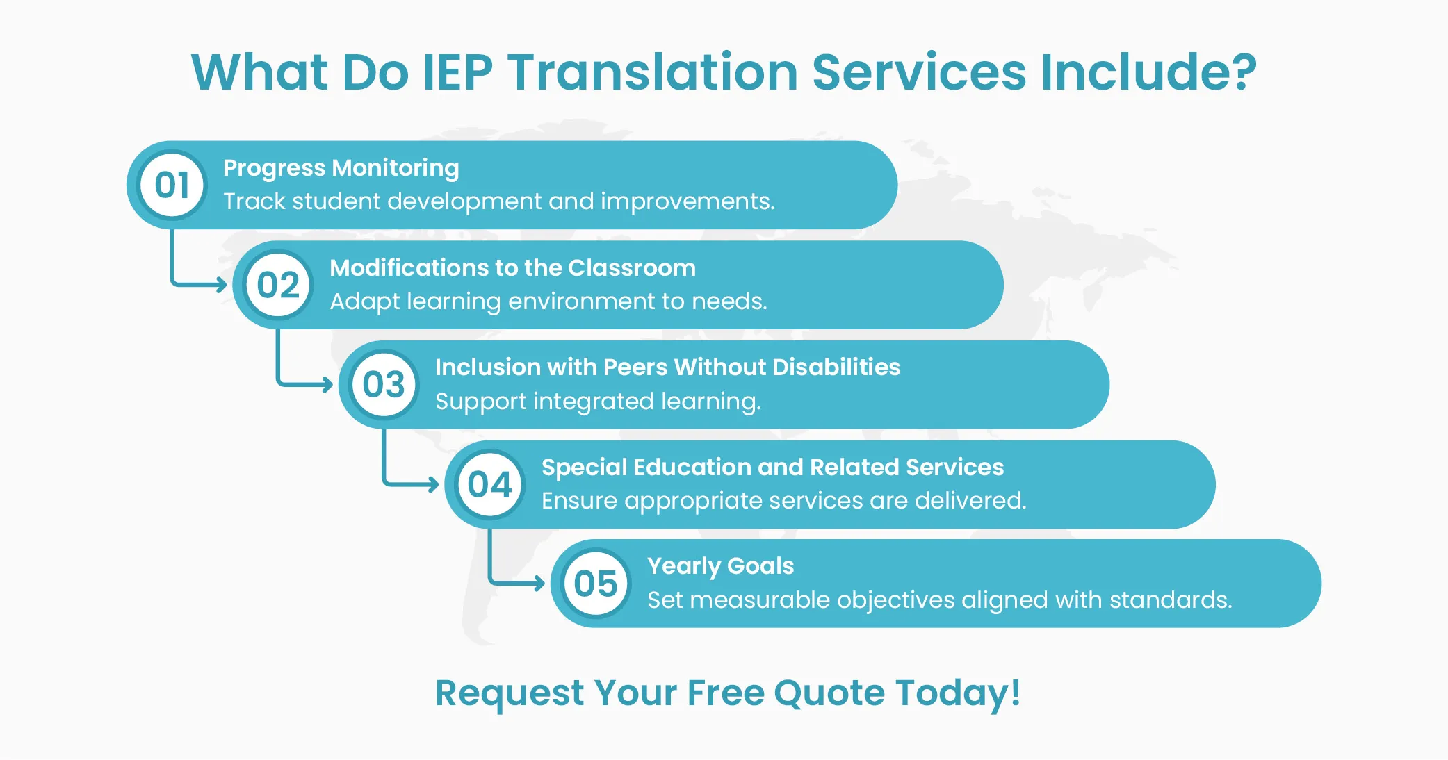 What do IEP translation services include