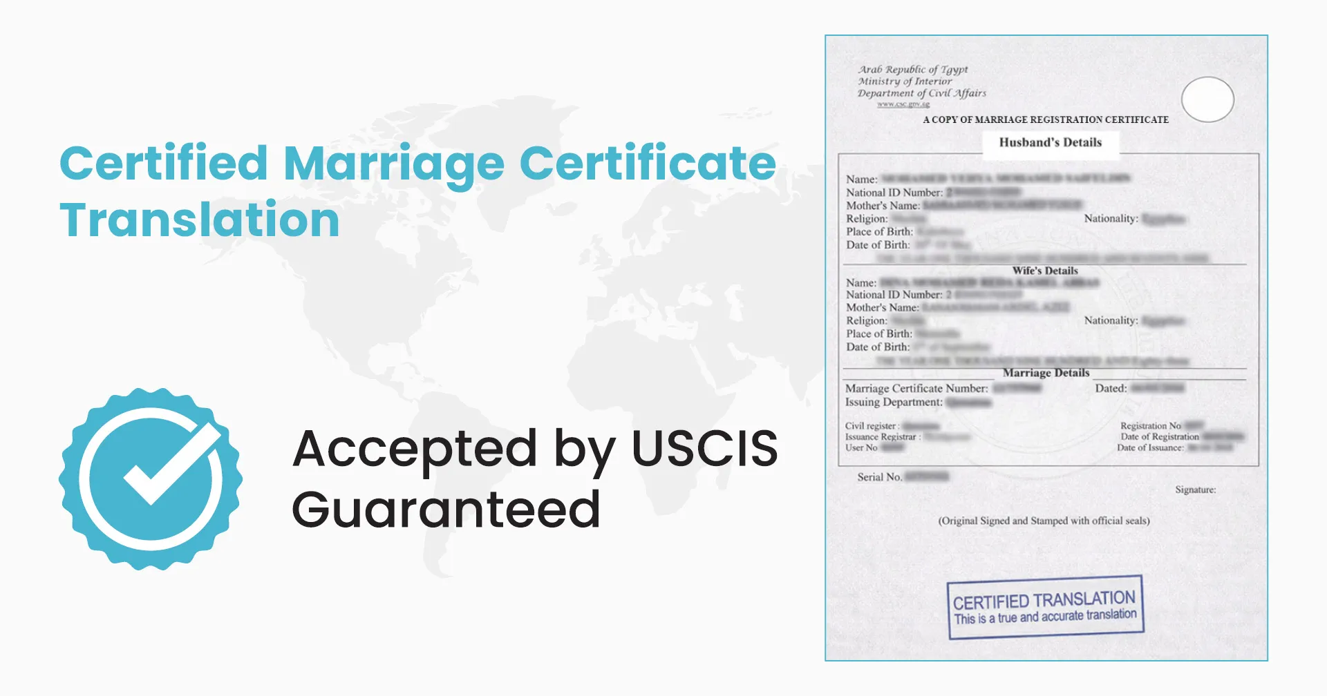 Certified Marriage Certificate Translation Certified Marriage Certificate Translation