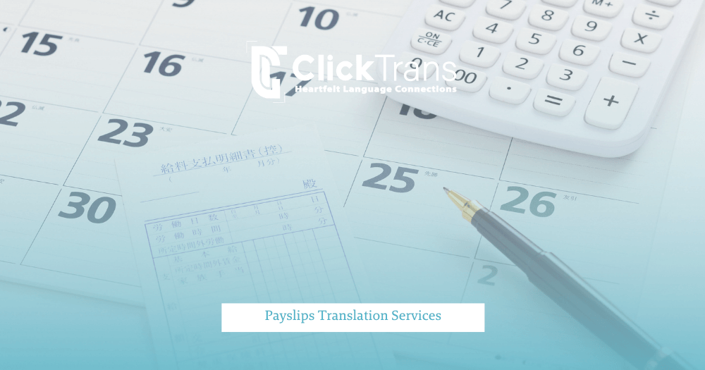Payslips Translation services