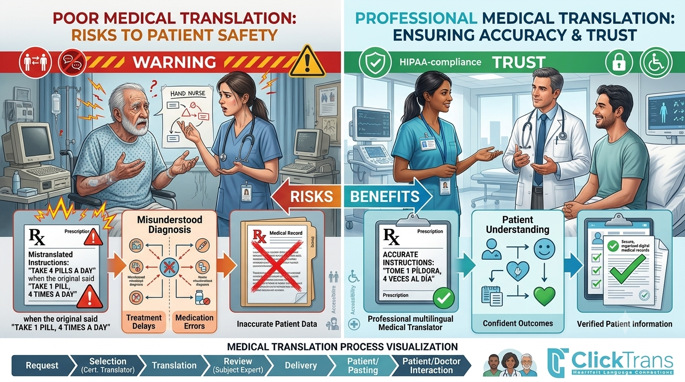 The Hidden Risks of Poor Medical Translation in American Healthcare 1 Important Visual Insight How Medical Translation Errors Affect Patient Safety