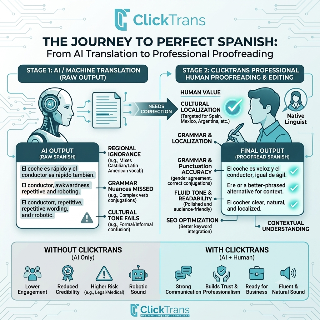 Why Spanish Proofreading Matters After AI and Machine Translation 1 Why Spanish Proofreading Matters After AI and Machine Translation